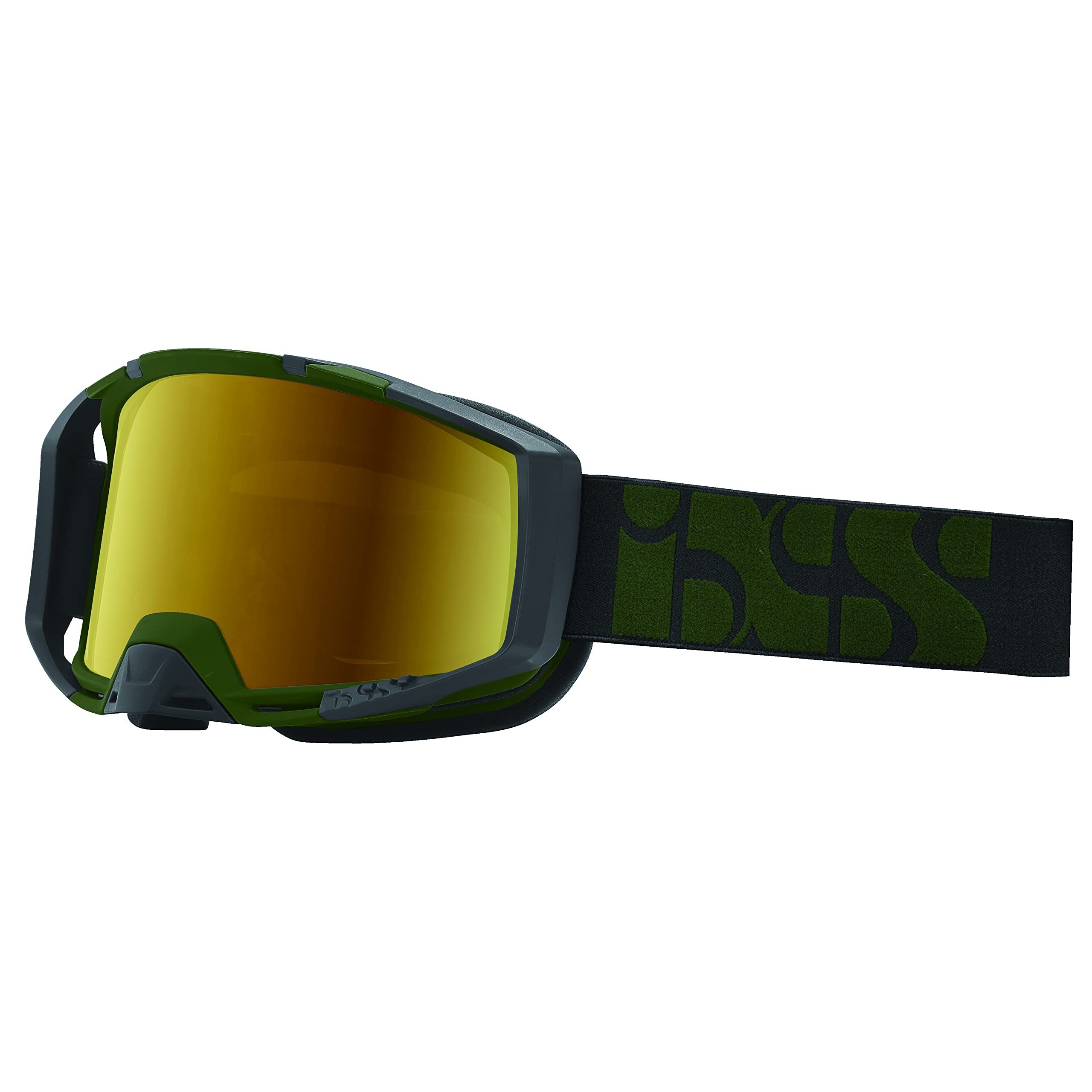 iXS Motocross Brille Trigger Goggle Mirror, Olive, 469-510-9020