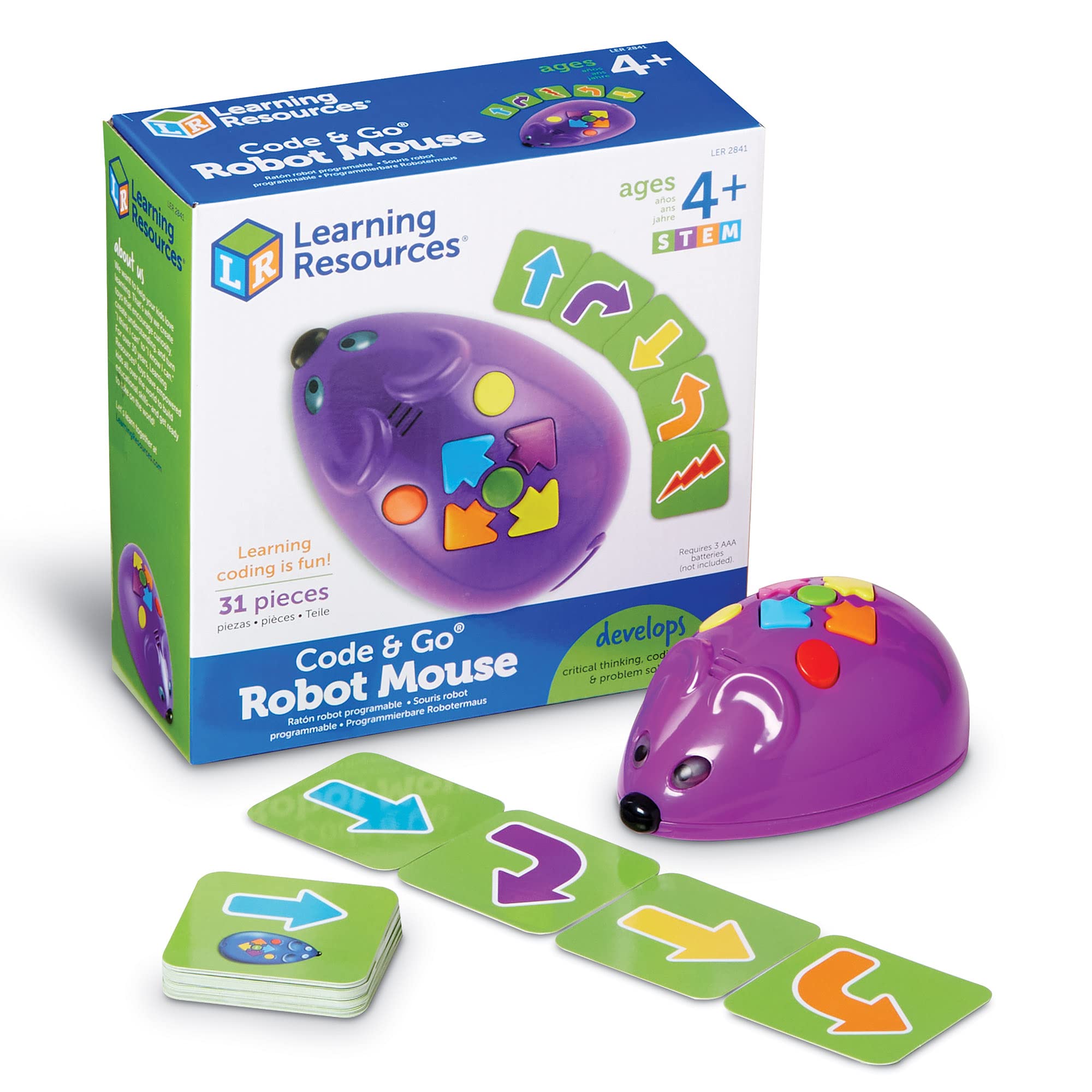 Learning Resources Code & Go Robot Mysz Klasa 31-Kawałeks Zestaw
