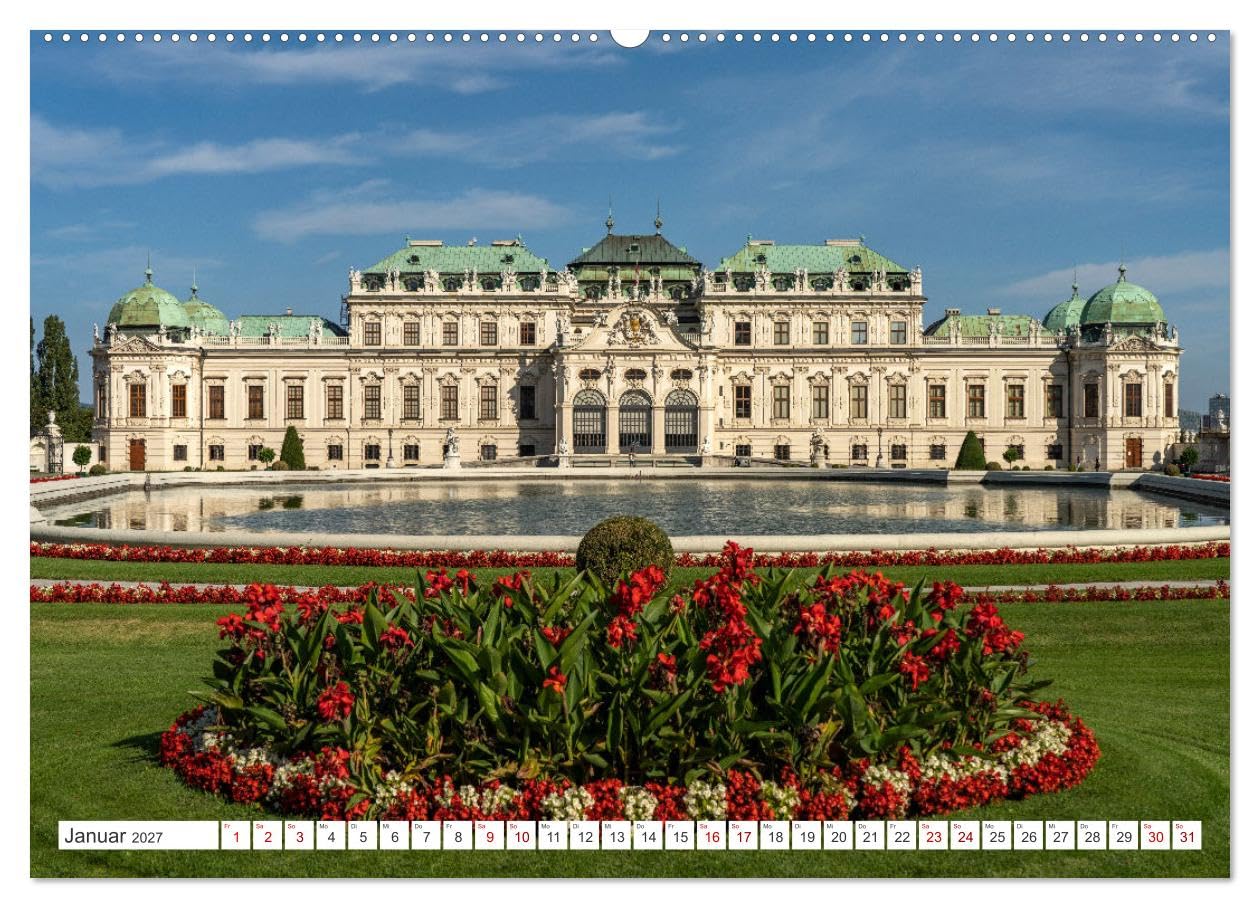 CALVENDO - Österreich - Wien (Wandkalender 2027 DIN A2 quer), Monatskalender: Die faszinierende österreichische Hauptstadt in einem Kalender vom Reisefotografen Peter Schickert.