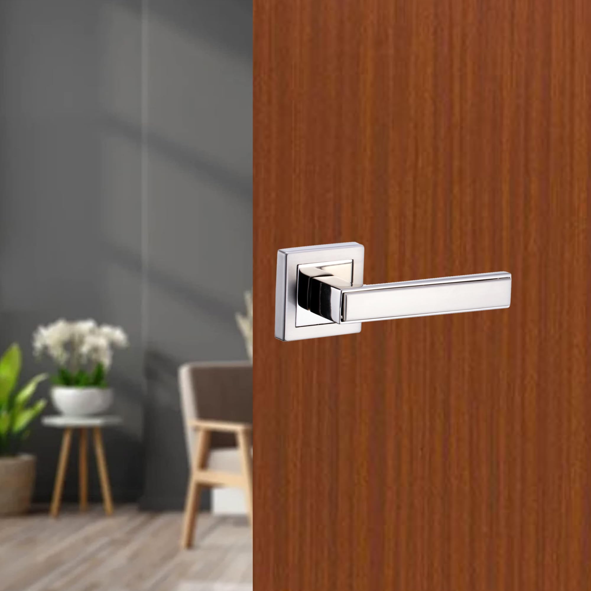 Dorset Kaira Mortise Handle Lockset | Keyless Door Lockset for Bathroom Doors | Anti-Corrosion & Rust Resistant | for Door Thickness 32-40mm | Durable Latch Set | Silver Chrome Finish (B0B5LJYFMN) Amazon Price History, Amazon Price Tracker
