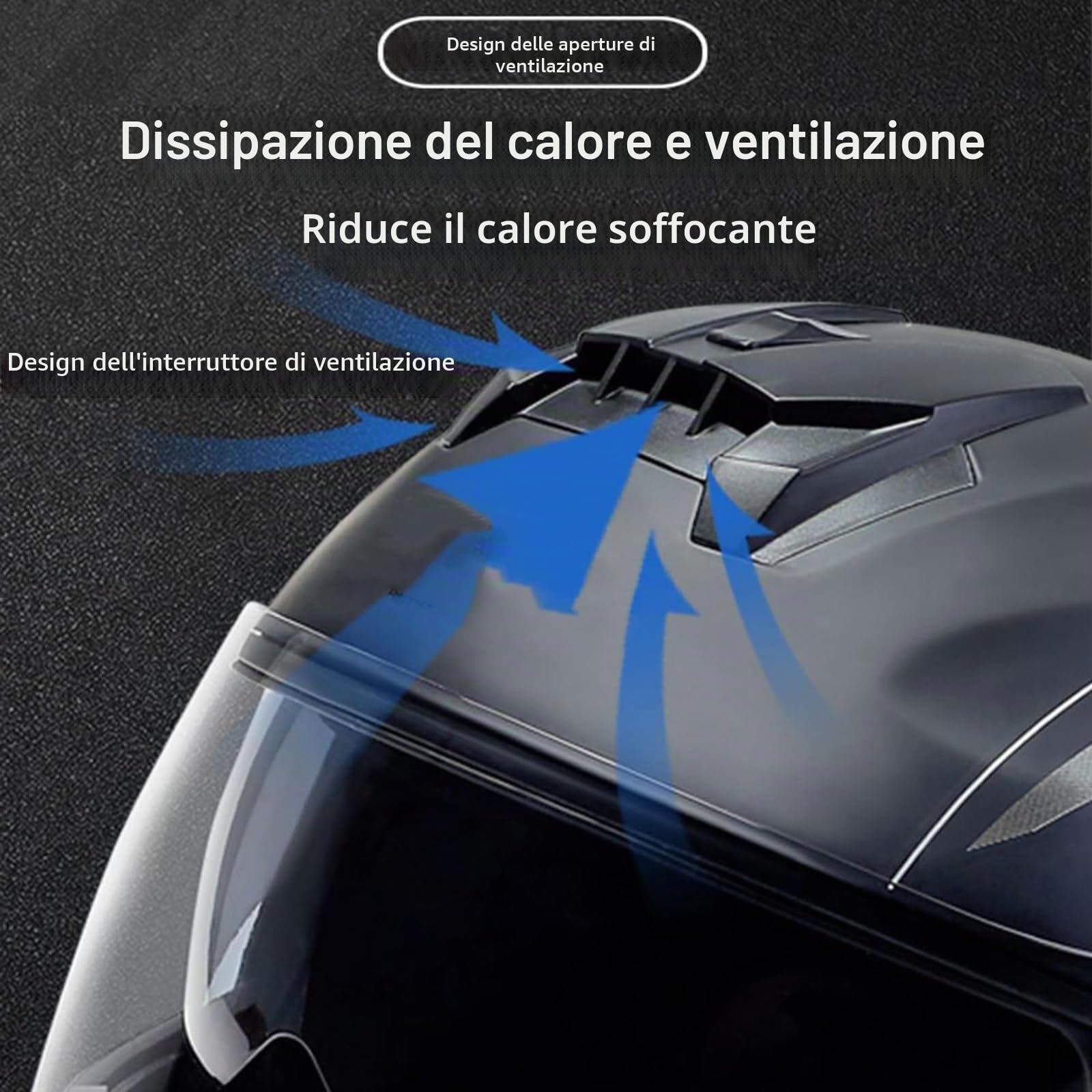 Casco Integrato Apribile con Interfono Casco Moto Modulare Bluetooth Caschi Modulari per Uomo Donna con Doppia Visiera Casco Integrale Casco Crash Omologati ECE