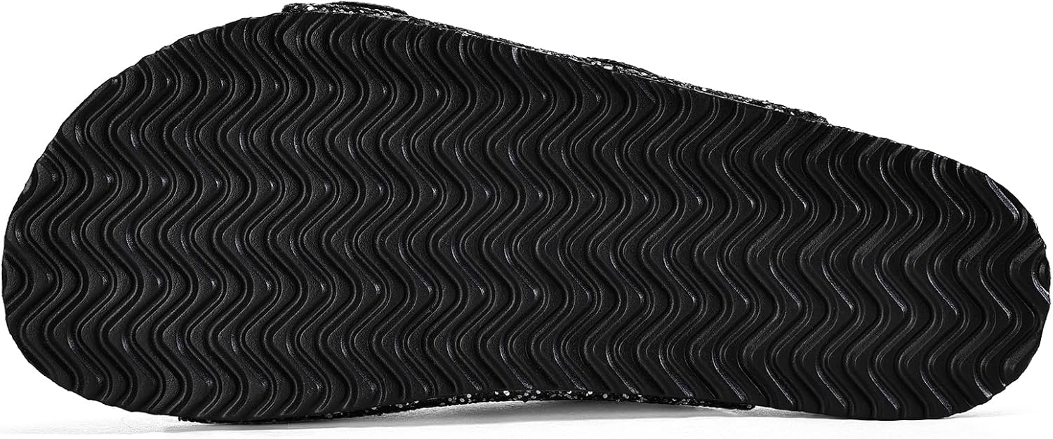 mysoft Womens Flat Sandals Cork Footbed Slides 2 Straps Adjustable Buckle Slip On Summer with +Comfort Shoes - Image 6