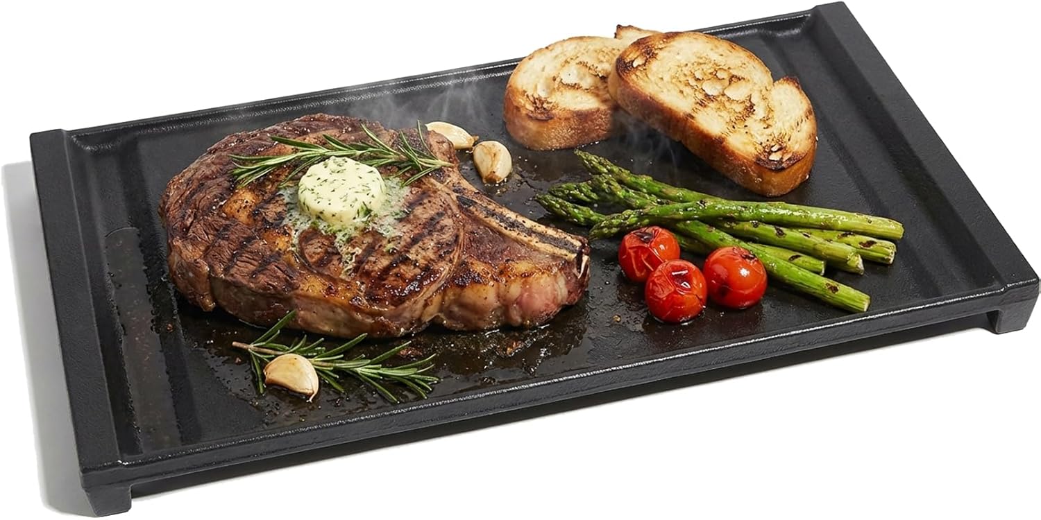 Premium WB31X24738 NON-stick Cast Iiron Stove Top Griddle Replacement for GE Gas Stove WB31X49806 Center Stovetop Griddle Plate for Electric Gas Range Burner Flat Top Pan,1Pcs