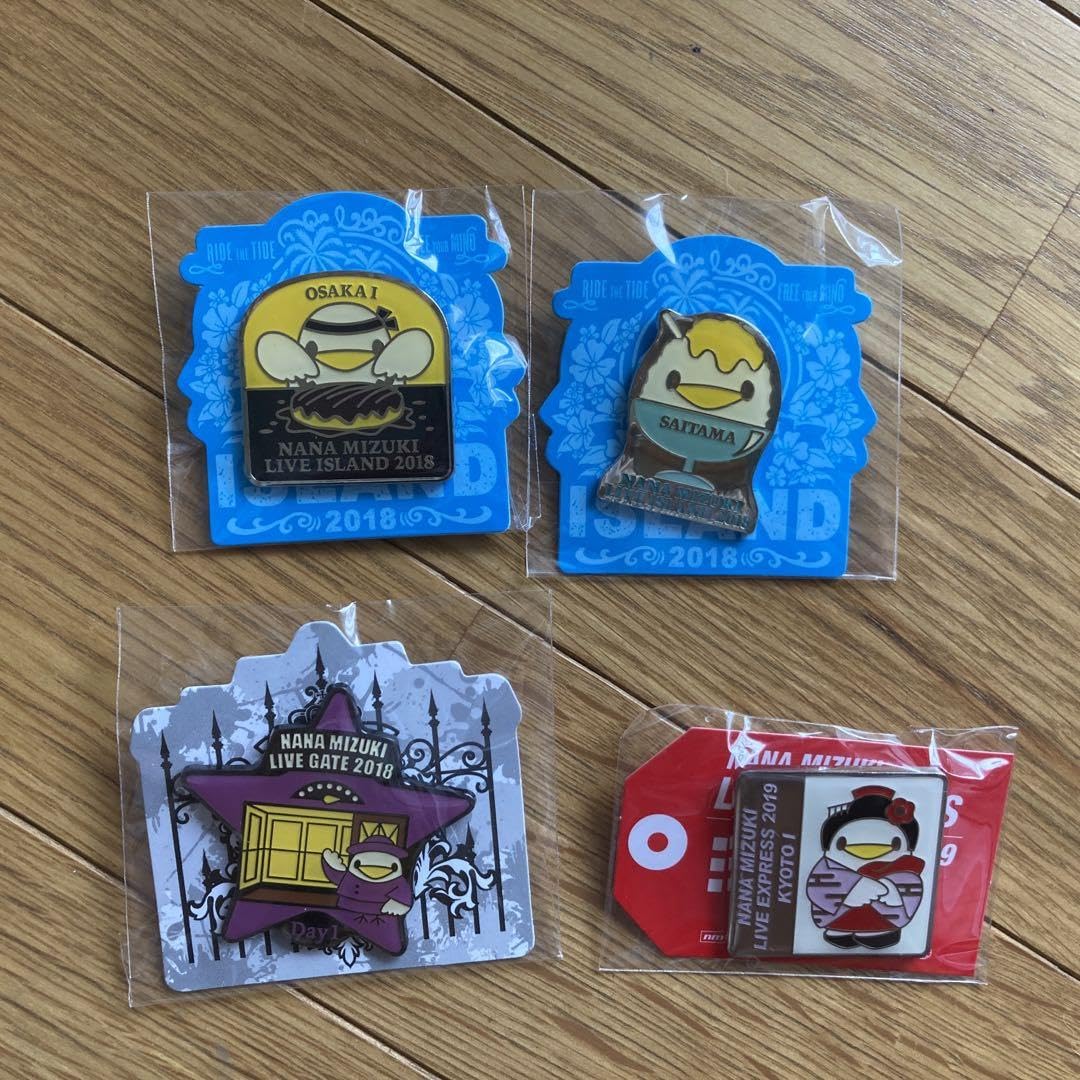 Amazon.co.jp: 水樹奈々 ライブ グッズ ナネットさん ピンズ セット  