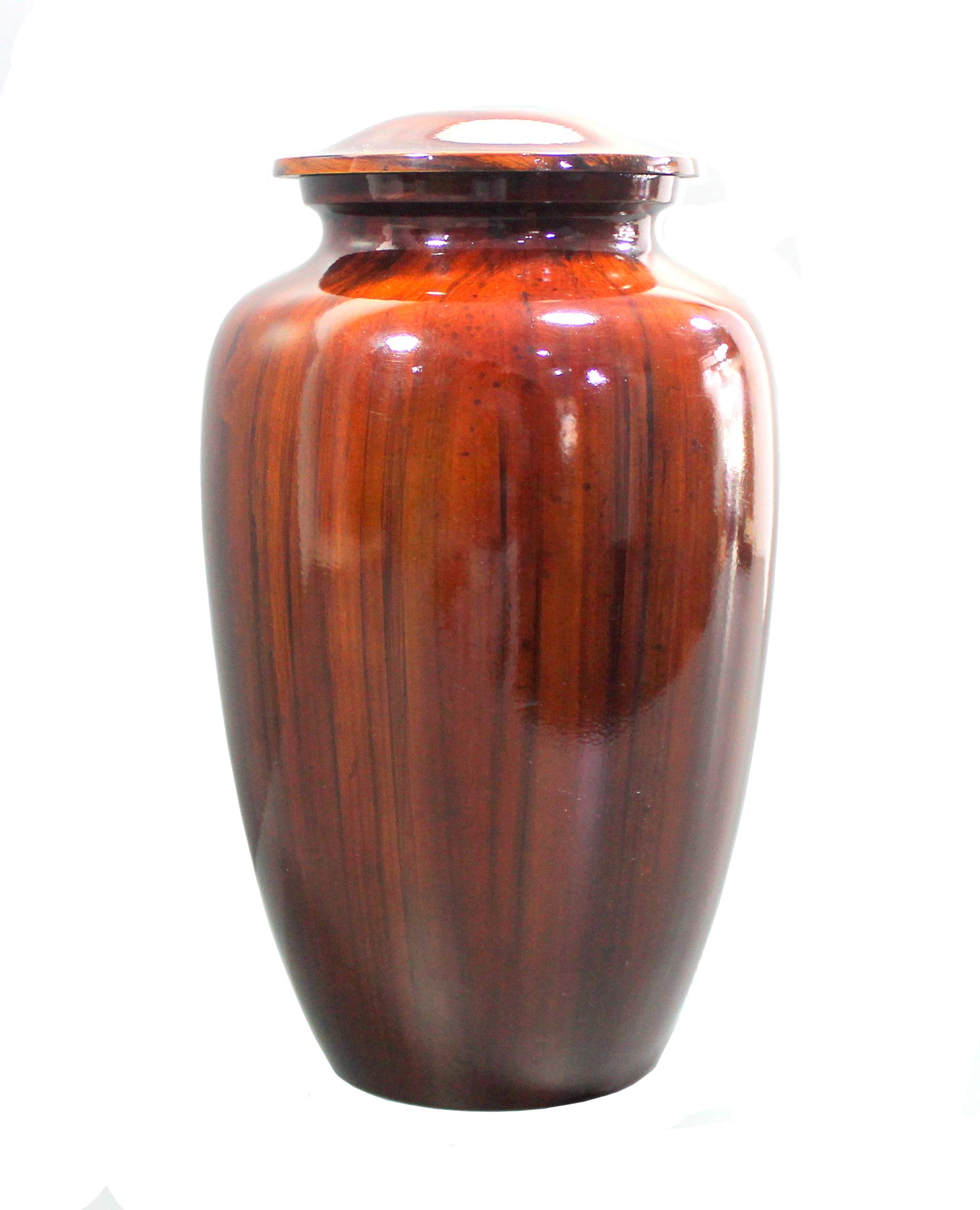 Messing Teardrop urnen set (5.75 liter totaal), matgoud, saliegroen