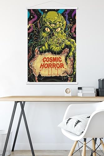 Miniatura 5 de Trends International Cthulhu Monster - Póster de pared clásico de terror con marco magnético