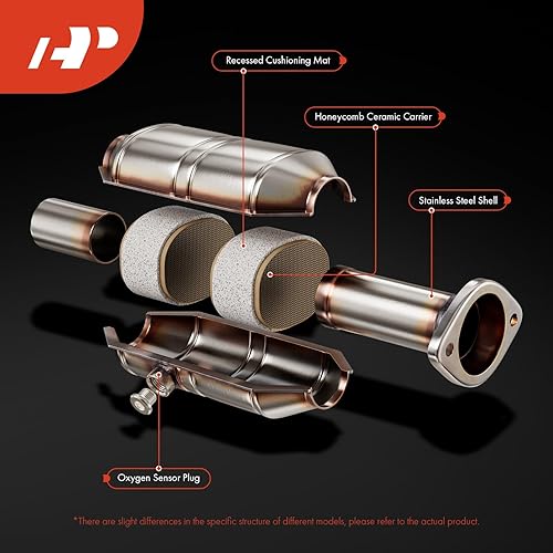 Miniatura 4 de A-Premium Kit convertidor catalítico de ajuste directo compatible con Hyundai Sonata 2009-2010 y Kia Optima 2009-2010, ForteForte Koup 2010-2013,