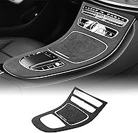 Vista 1 de Cubierta de panel de consola central para Mercedes-Benz Clase E W213 2019 2020, estilo Alcántara, caja de almacenamiento, accesorios interiores