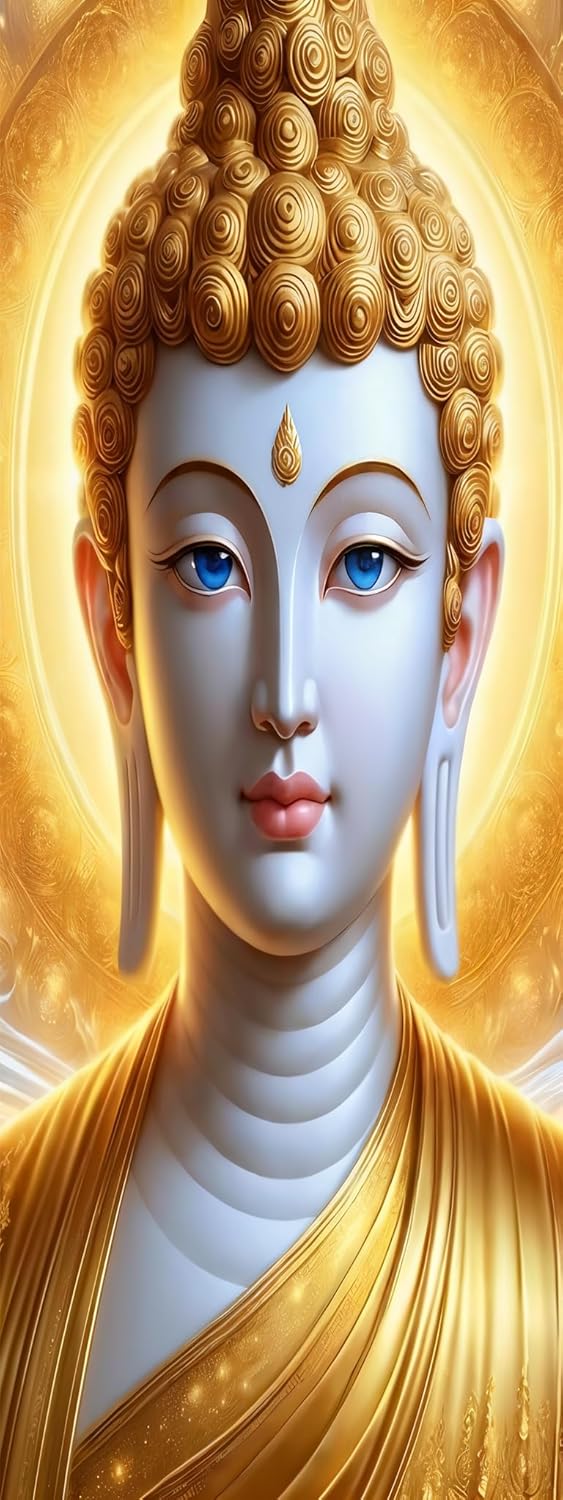 ZHUMUTO Extra Large Diamond Art Painting Kits for Adults,23.6x63inch/60x160cm Buddha DIY Full Round Drill Diamond Dots,Extra Large Size for Home Wall Decor Gifts