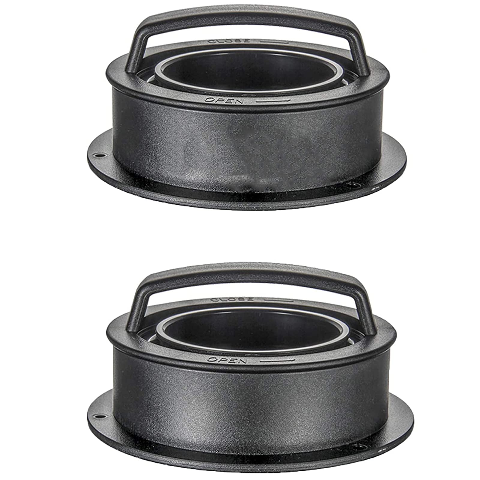 Generic Kommerzielle professionelle 2-teilige Hamburger-Maker, 3-in-1-Burgerpresse, runde Form, Antihaft-PaMaker-Form, für gefüllte Cheeseburger Slider Stuffer