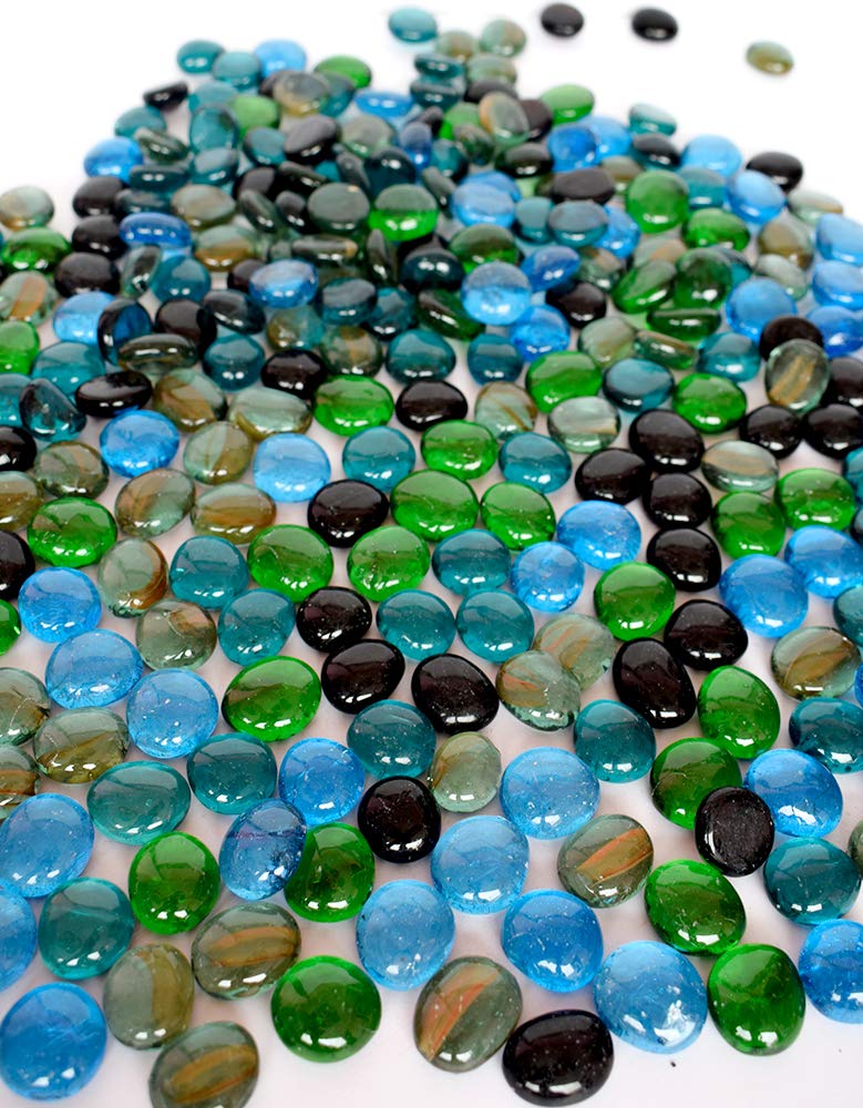 Ercole® Transparent Half Round Aquarium Glass Pebbles for Garden and Living Room Decor (Multicolour, 10 Kg) (B094H98PSR) Amazon Price History, Amazon Price Tracker