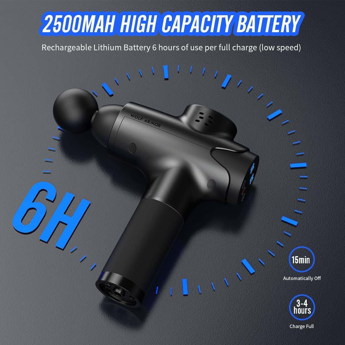 Pistola de masaje de tejido profundo pistola de masaje de