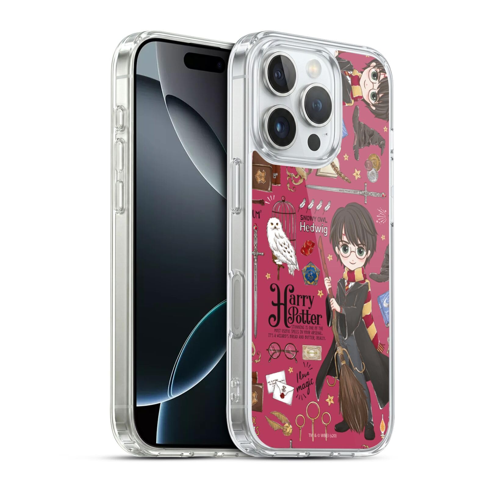 Head Case Designs Licenciado Oficialmente Harry Potter Patrón Luna Reliquias de la Muerte XXXVII Caso Funda de Gel Suave Compatible con Apple iPhone 12 / iPhone 12 Pro — view 31