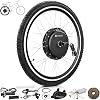 Voilamart Ebike Conversion Kit,26 36V 500W FrontRear Wheel Electric Bike Conversion Kit,Electric Motorbike Kit with Intelligent Controller and PAS System for Road BikeWithout Battery