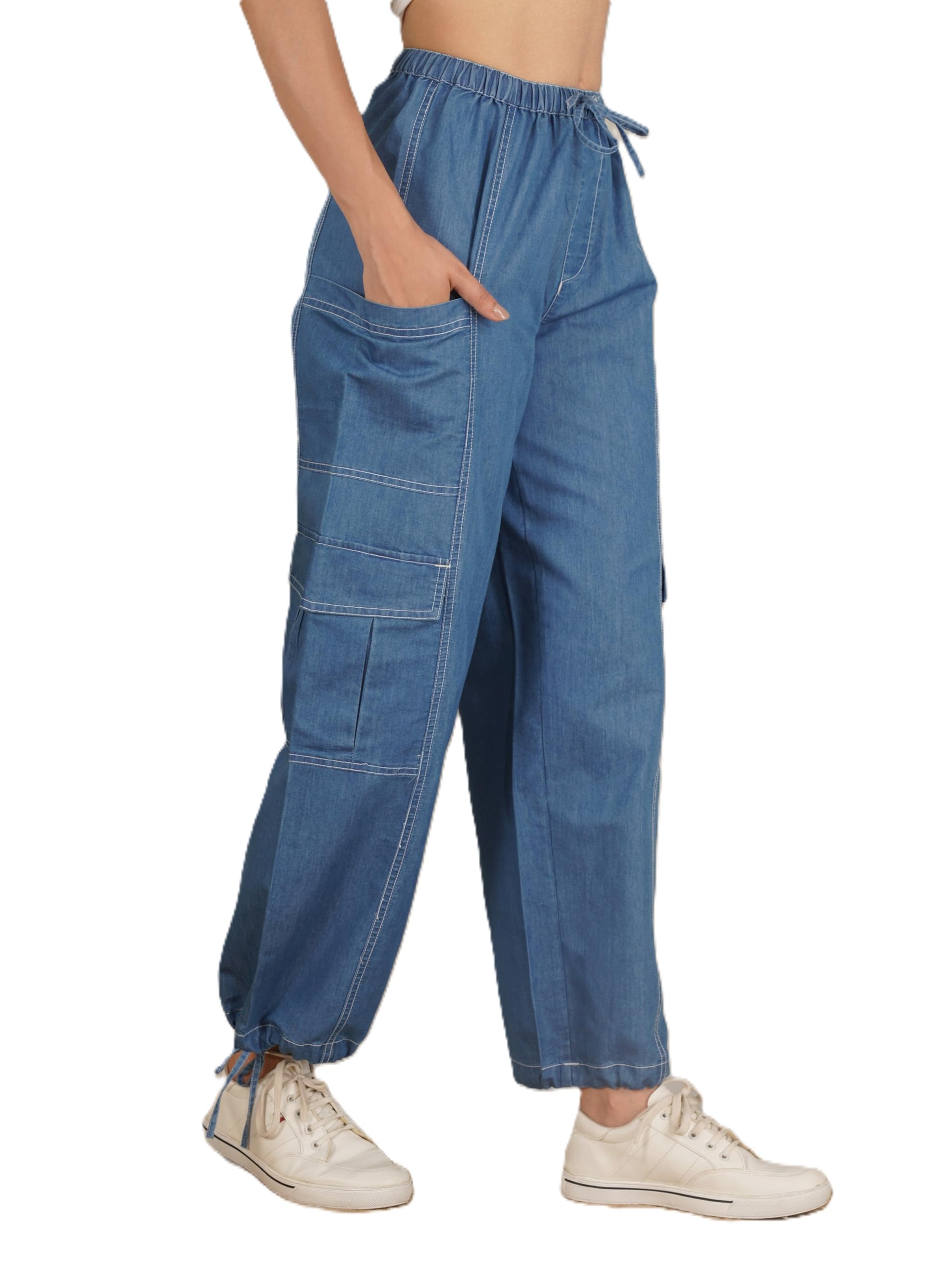 Charcoal Grey Cargo Pant-image-34
