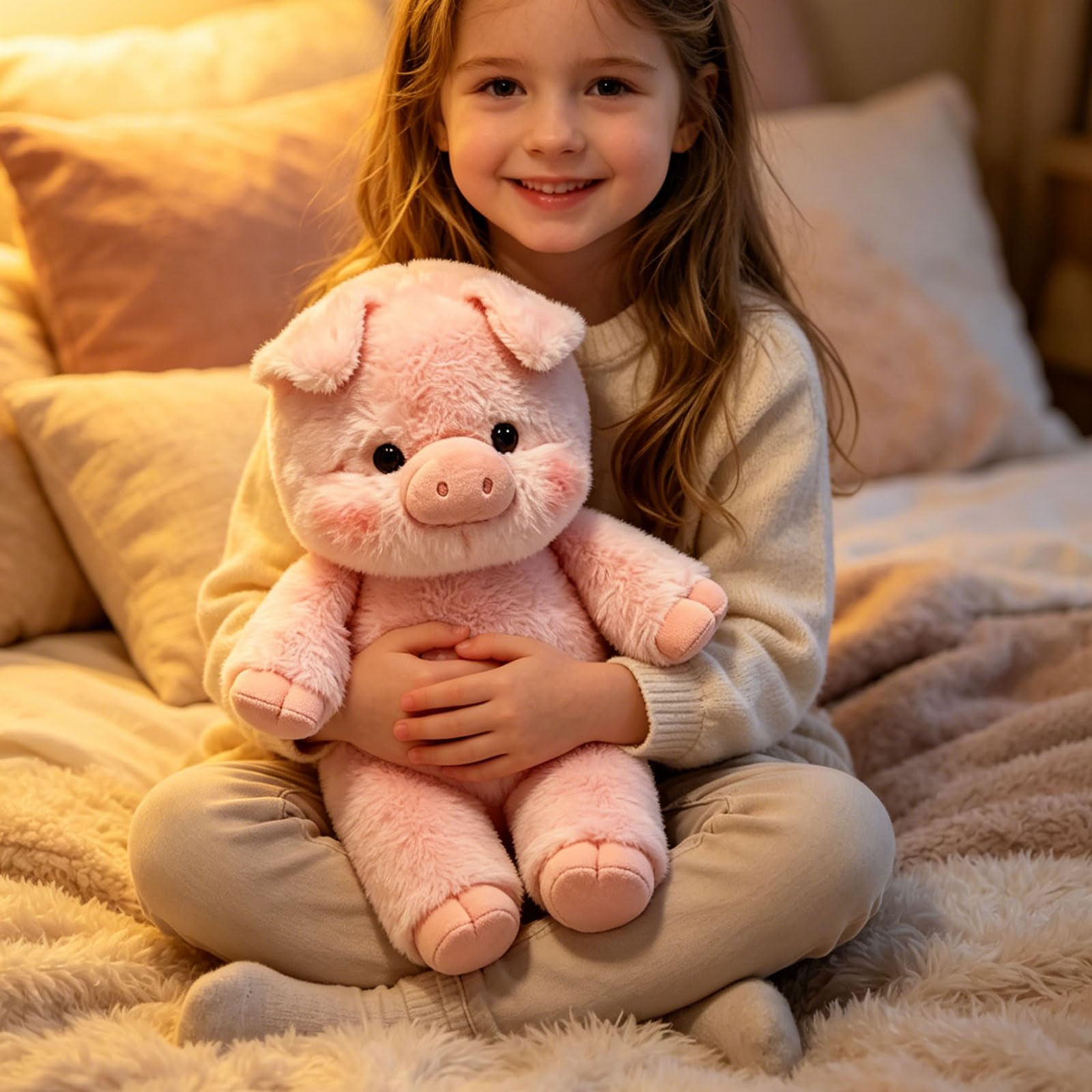 Peluche Che Corre- Peluche mucc Che Corre a 45cm Cuscino Morbido E Soffice, Bambola Da Collezione a Forma Di Pecora In Stile Cartone Animato, Animale Di Pe luche Per Uomini, Donne, Bambini E Ragazzi