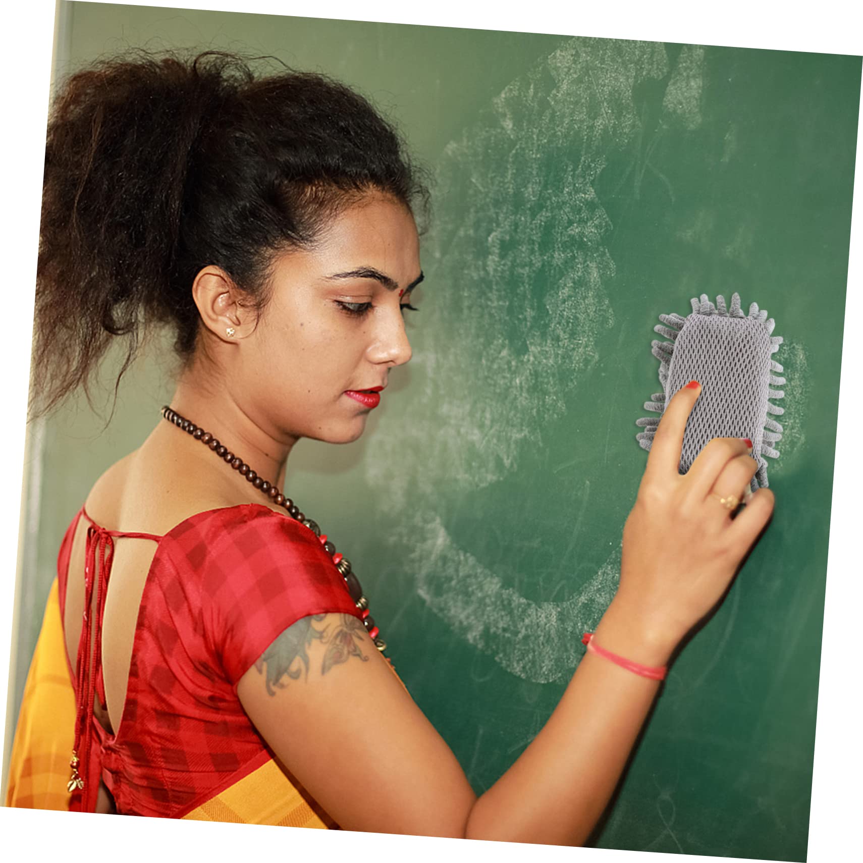 Uonlytech 3 Sätze Teiliges Set Kreide Und Tafelwischer Staubfreier Schul Und Bürozubehör Waschbare Mikrofaser Radierer Für Klassenzimmer Und Heimgebrauch Langlebig Und 4 Stück * 3