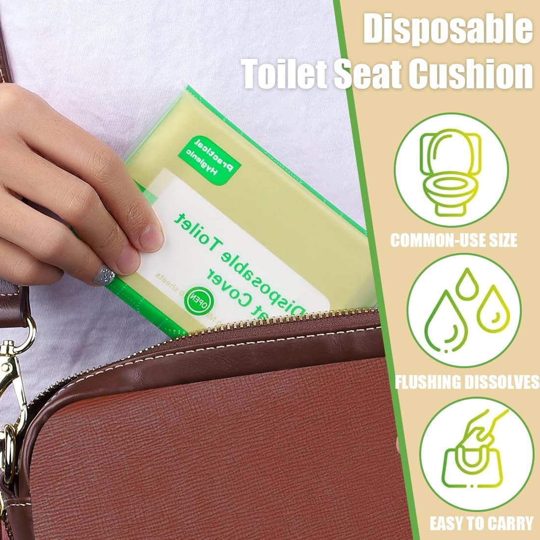 Copriwater Usa e Getta Biodegradabili Viaggio Coprisedile Carta per Adulti Bambini WC Hotel Bagni Pubblici
