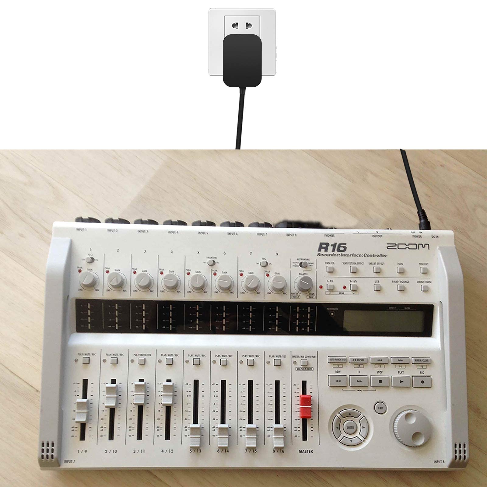 for Zoom H4N Power Adapter Compatible with Zoom H4n Pro, R16, AD14