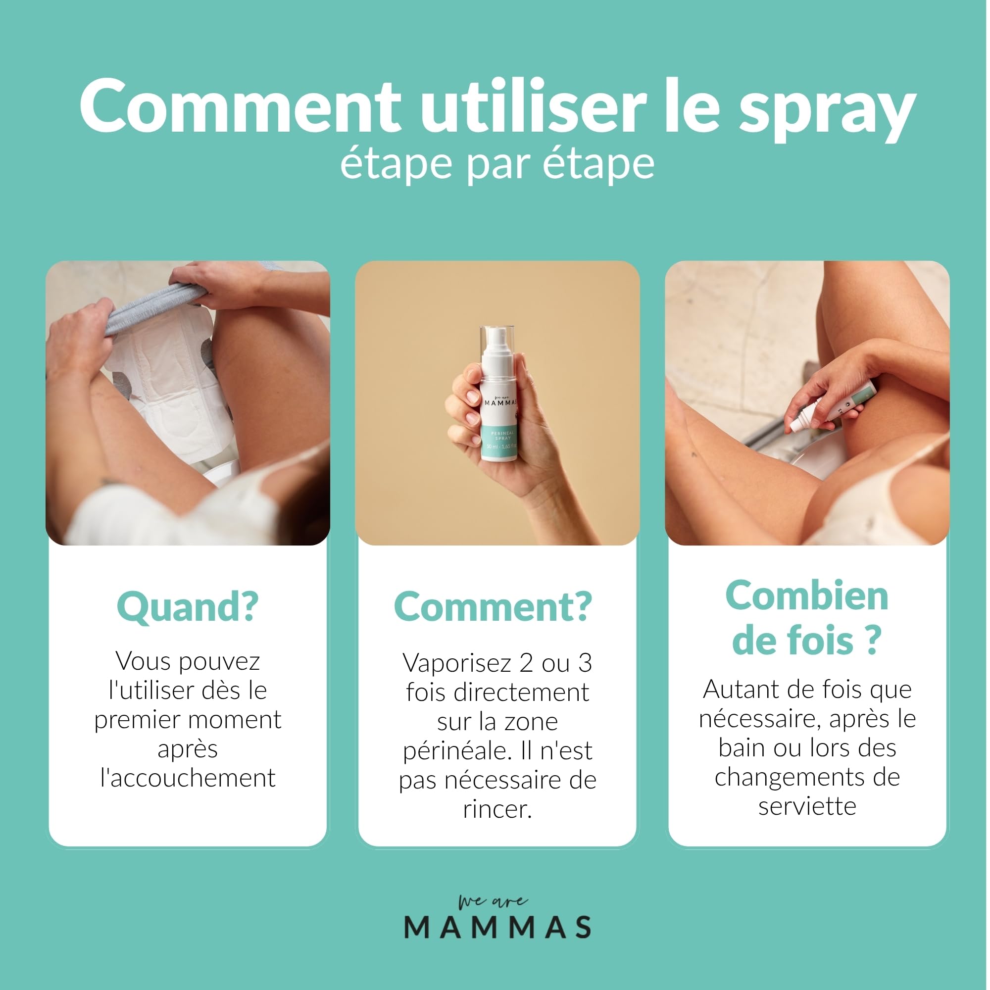 Pack soin périnéal post-partum : mousse prébiotique et spray botanique intime femme hygiène récupération intime nettoyage doux soulagement calme aloe vera hamamélis acide lactique pH équilibré flore