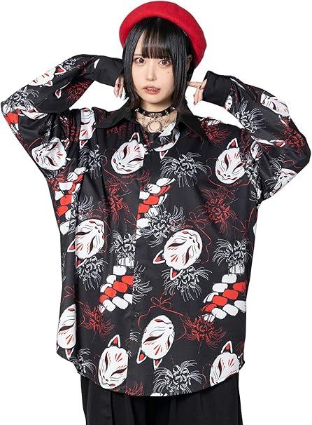 Amazon エーシーディーシーラグ Pヒガンバナ シャツ 長袖 Acdc Rag 原宿系 ファッション レディース 個性的 派手かわ 病みかわいい ブラック シャツ ブラウス 通販 Amazon エーシーディーシーラグ Pヒガンバナ シャツ 長袖 Acdc Rag 原宿系 ファッション レディース 個性的 派手かわ 病みかわいい ブラック シャツ ブラウス 通販