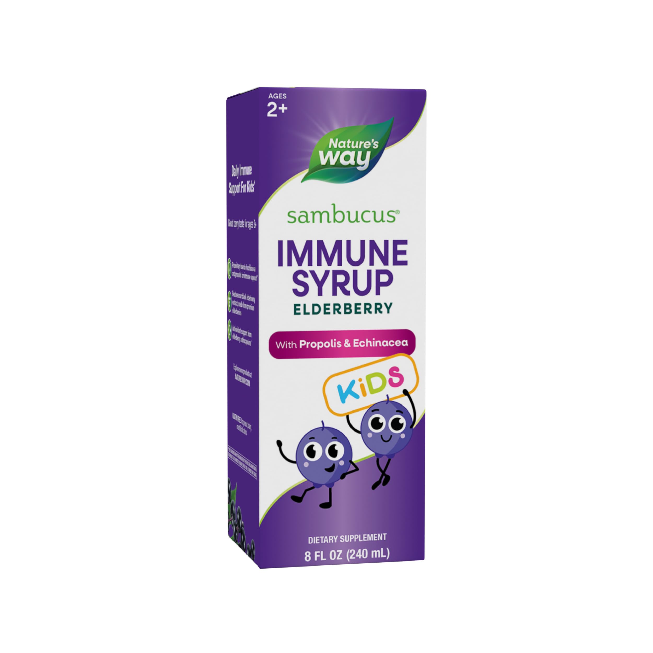 Natures Way Sambucus Bioavailable Elderberry for Kids, 8 Fl Oz