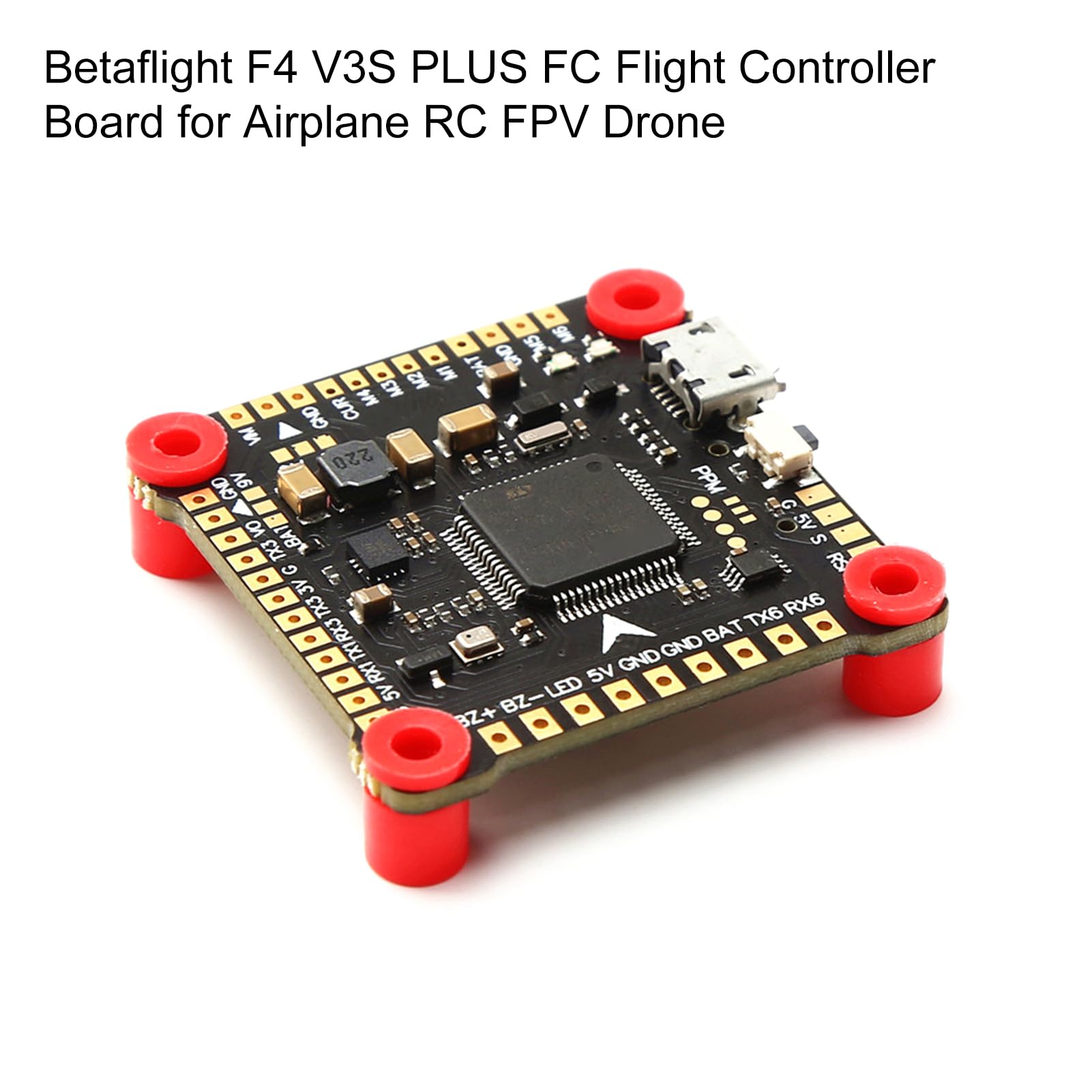 Placa Controladora de Vuelo para Avión RC FPV Drone Betaflight F4 V3S Plus FC con Giroscopio para Pilotos de Drones