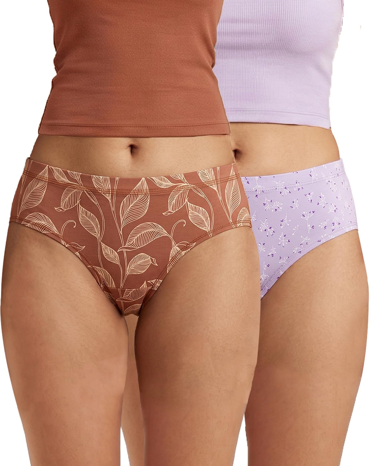 urban adventure Women's Cotton Printed High Waist Full Coverage Briefs | Soft & Stretchable Everyday Hipster Panties | Breathable Comfort Fit | Pack of 3-picture-16