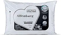 Travesseiro Suporte Extra Firme Altenburg Extra Branco Capa Percal 180 Fios 100% Alg./ Recheio 100% fibra de poliéster