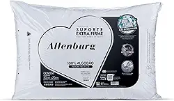 Travesseiro Suporte Extra Firme Altenburg Extra Branco Capa Percal 180 Fios 100% Alg./ Recheio 100% fibra de poliéster