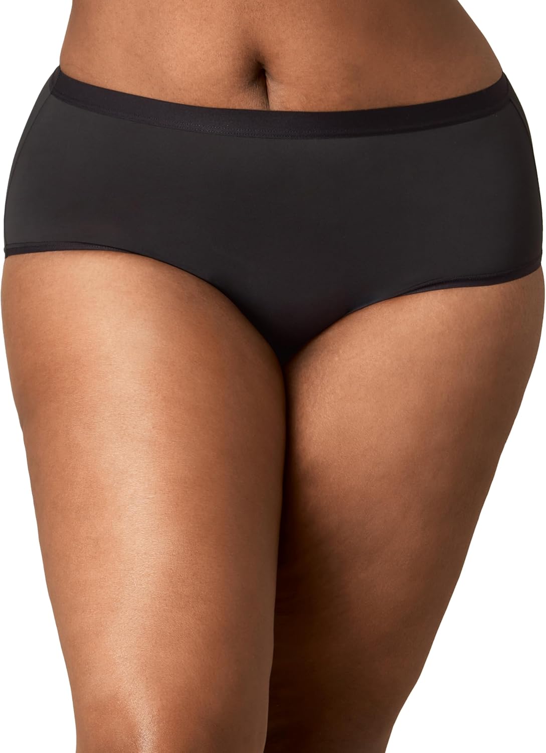 PLAYTEX womens Microfiber Underwear Hipster Pack, 3-pack, Plus Size Panties Available, Full Coverage, Stay-put Design - Image 2