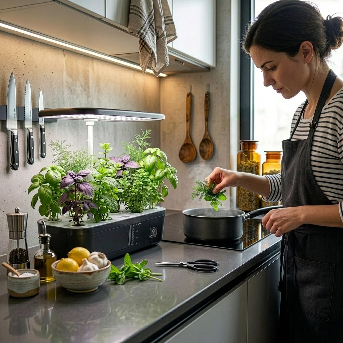 Système de culture hydroponique contre le manque de lumière : le potager autonome 24W