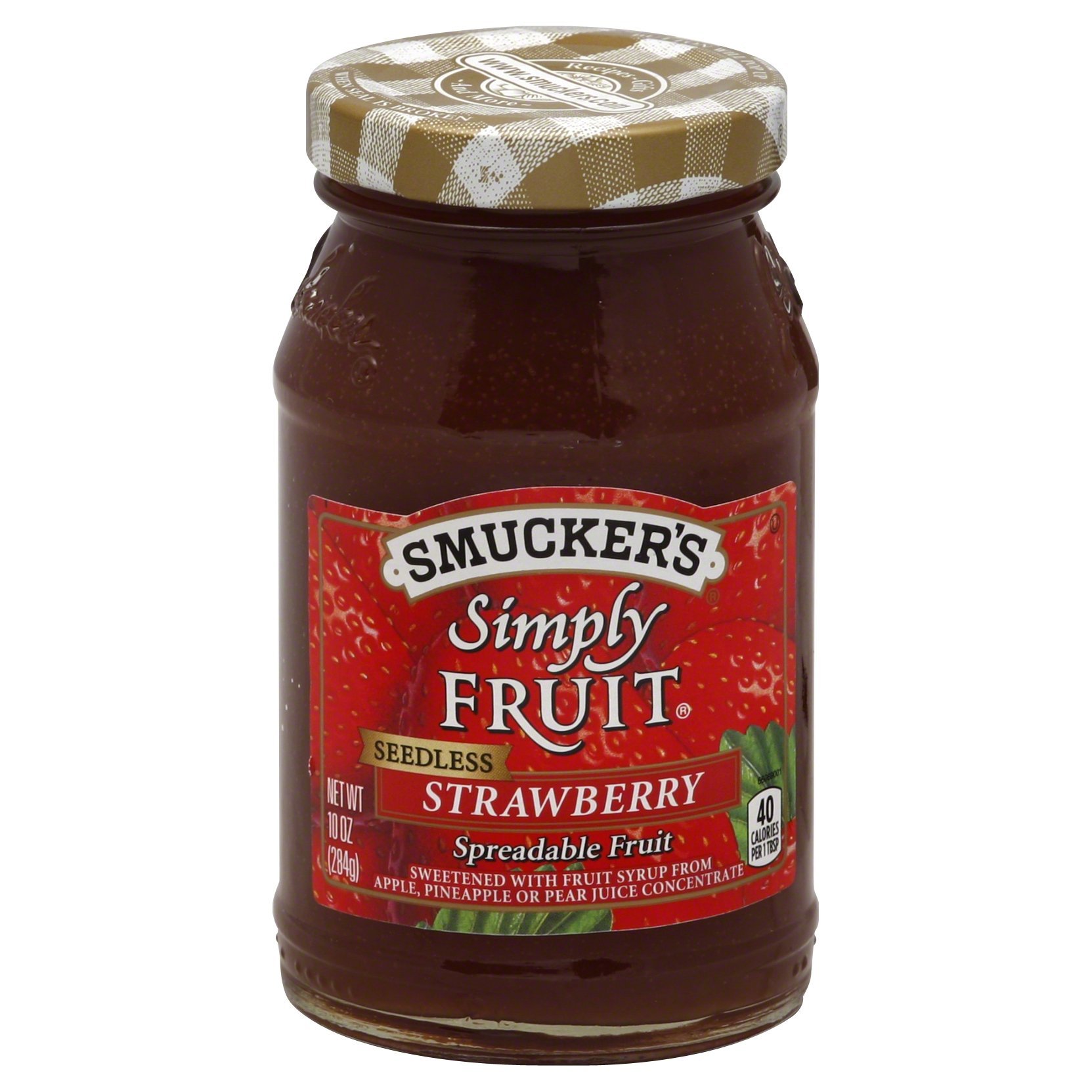 Smucker's Seedless Fruit Spread Strawberry, 10 Oz Jar