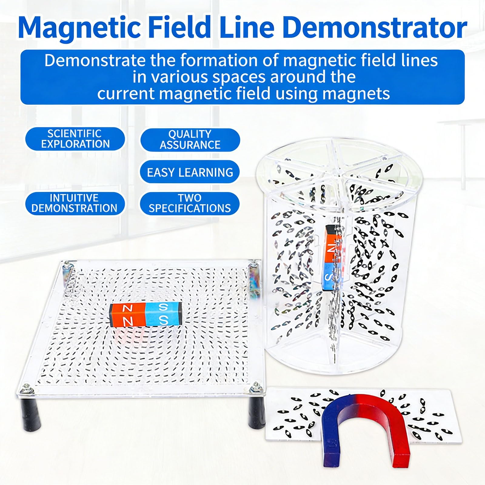 Dimostrazione dei principi elettromagnetici, Three dimensional