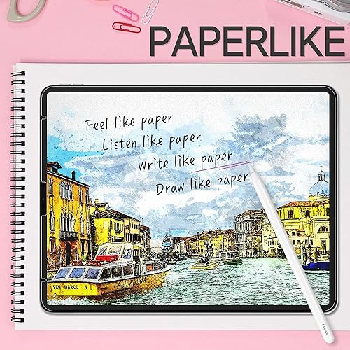 Miniatura 4 de Healing Shield Protector de pantalla y protector de superficie trasera para Onyx Boox Tab UltraUltra C, textura de papel antideslumbrante ligero