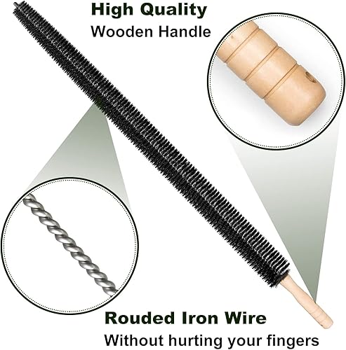 Miniatura 5 de Paquete de 2 cepillos removedor de pelusas, secador, kit de limpiador de ventilación, cepillo de pelusa, limpiador de trampa de ventilación, cepillo