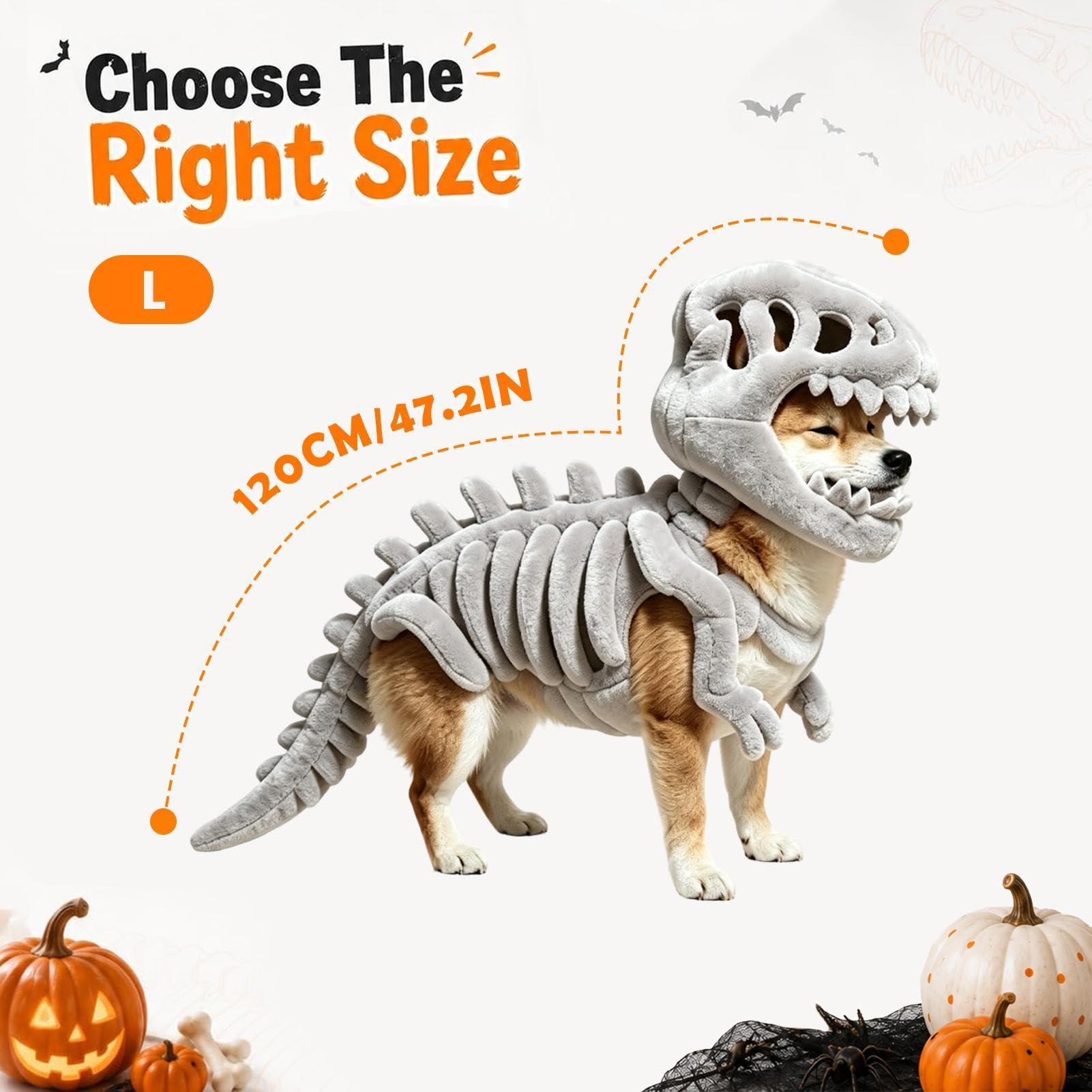 Kostium dinozaura z kością , Halloween, Cosplay, impreza przebierania