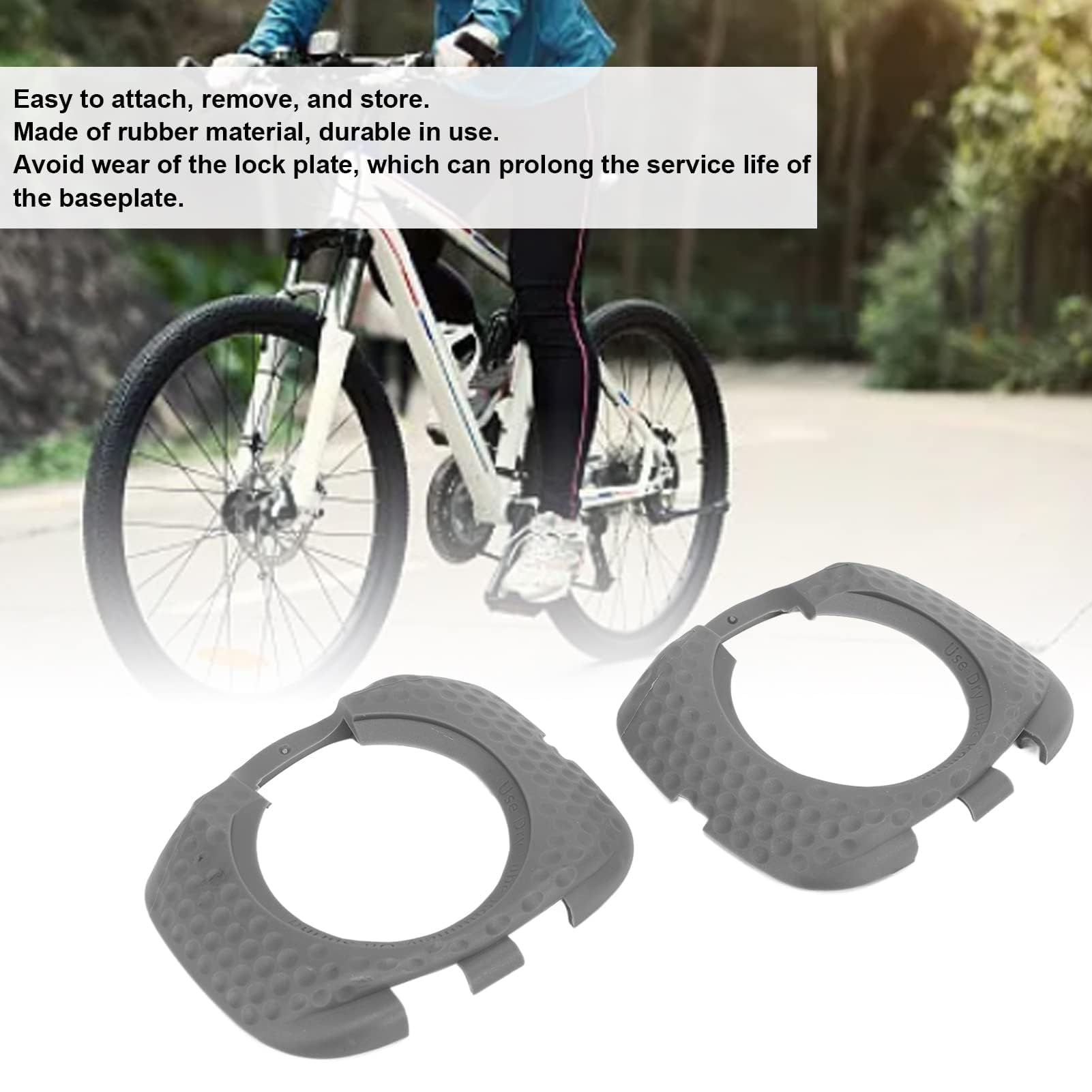 1 Paar Fahrrad Pedal Schuhplatten Abdeckung, Gummi Schnellspanner Fahrrad Pedal Schuh Stollen Abdeckung Begehbare Schlossplatte Schuhplatten Pedalplatten Schutz Cleat Cover Zubehör Für SpeedPlay Zero Sport & Freizeit
