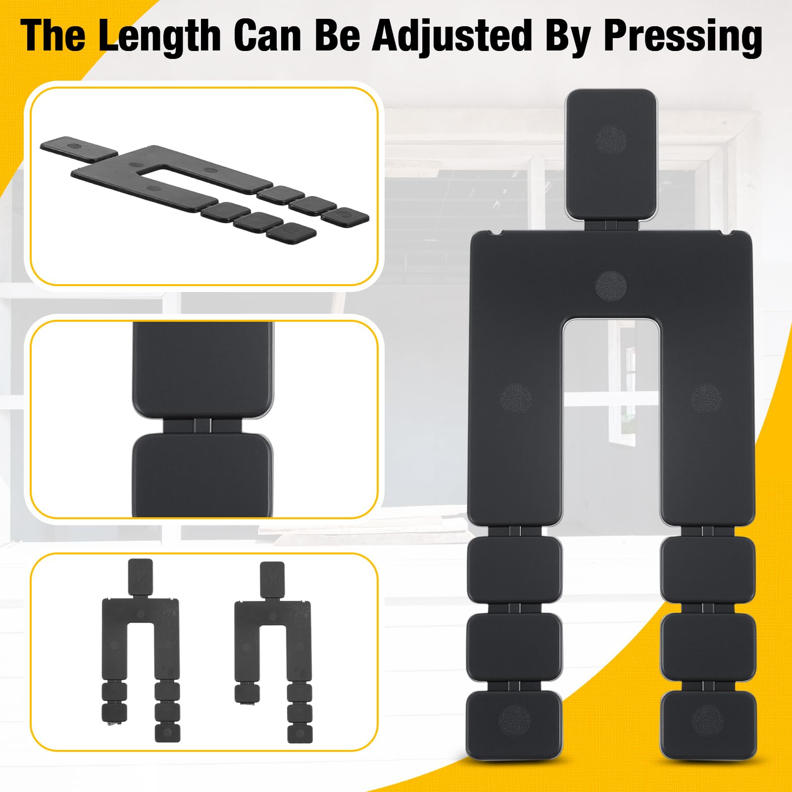 Black Shims - 10 Pcs 1/16" Stackable Shims for Doors & Windows -4