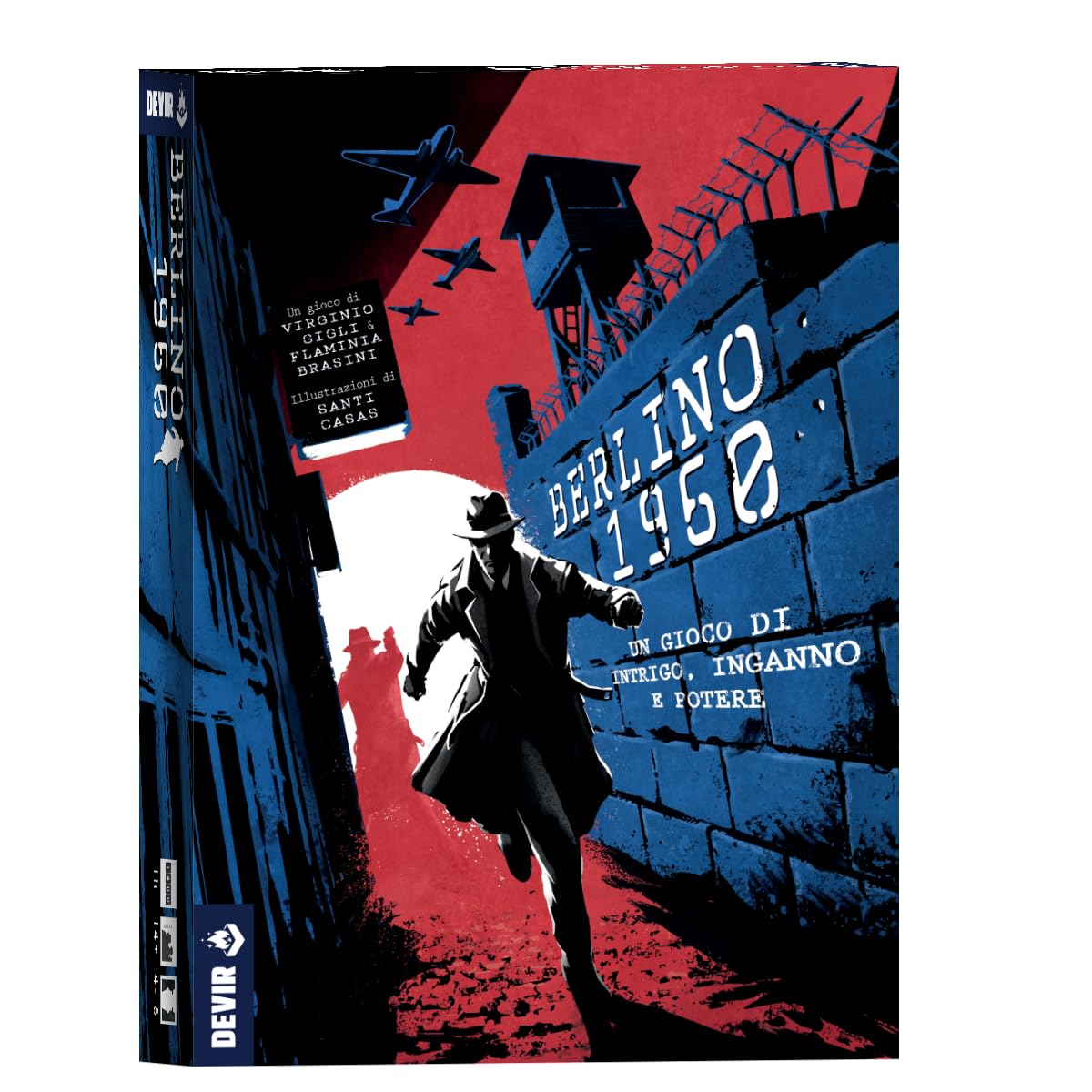 DEVIR Berlino 1960 – Gioco da Tavolo di Ruoli Nascosti, Deduzione e Bluff nella Guerra Fredda, 4-8 Giocatori, 14+, Edizione in Lingua Italiana