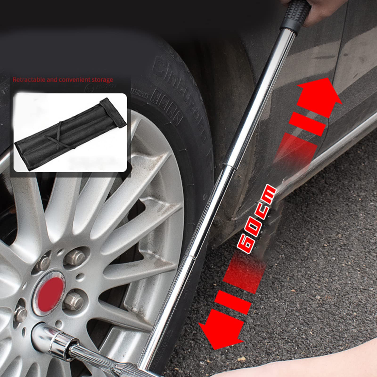 Llave de rueda de coche cruzada para automóvil de 17-19 mm, 21-23 mm, llave de vaso de desmontaje mecánica para taller, juego de llaves de neumático
