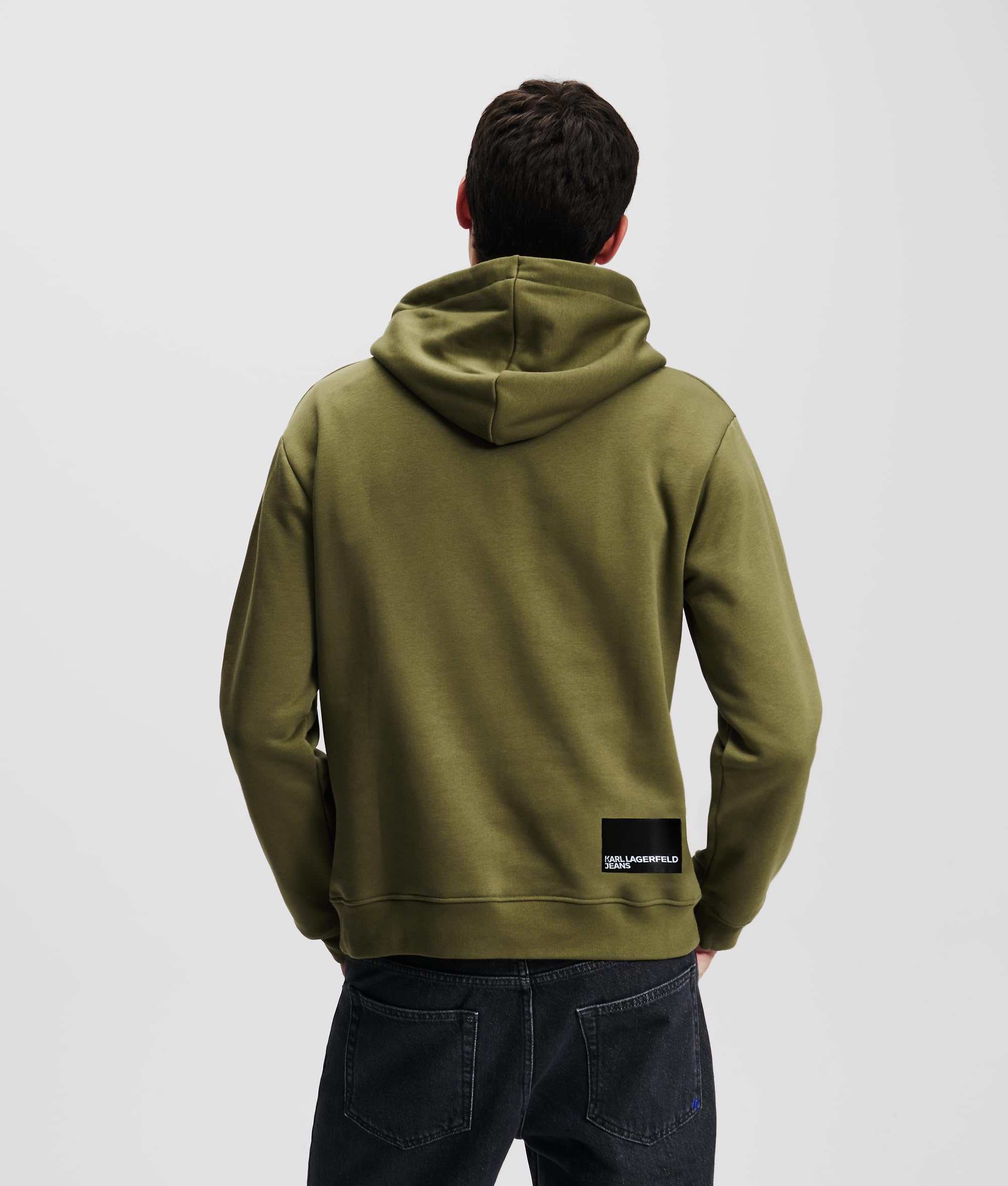 Karl Lagerfeld Jeans Hombre Regular Foil Logo Hoodie