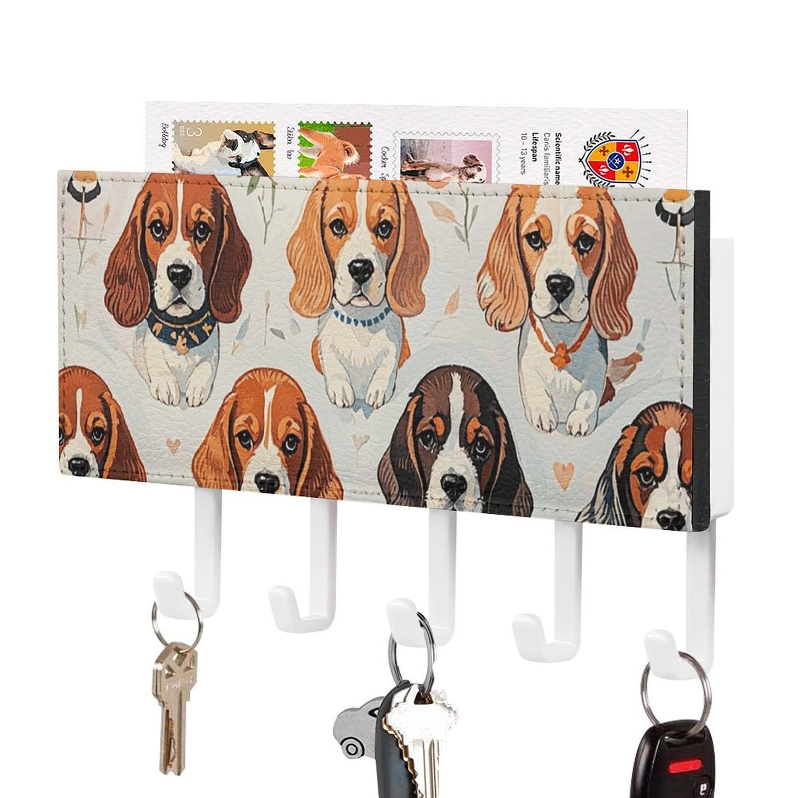 Cuelgallaves Beagle de pared para evitar pérdidas de llaves en casa