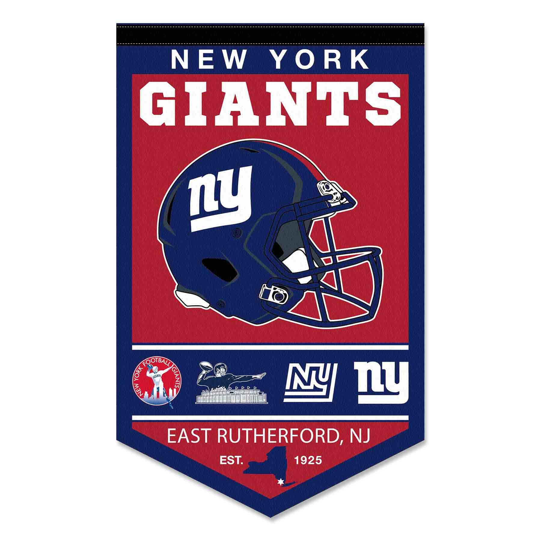 WinCraft New York Giants Heritage History Banner Pennant