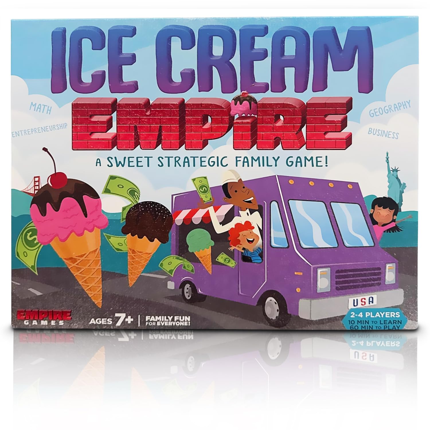 Ice Cream Empire by Empire Games –Strategic Family Game for Adults, Teens & Kids Ages 7+, Build Your Ice Cream Business Board Games for Adults & Kids, Educational Kids Games for Game Night Fun
