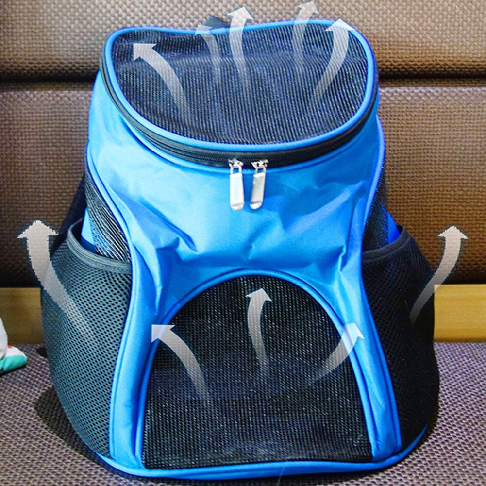 Trasportino per Gatti,Traspirante Trasportino per Esci in Viaggio Zaino da Viaggio per Cani da Esterno per Cuccioli di Animali da Compagnia Traspirante con Petto in Rete Traspirante - Rosso S