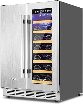 ORYMUSE Wine and Beverage Refrigerator Dual Zone, 24
