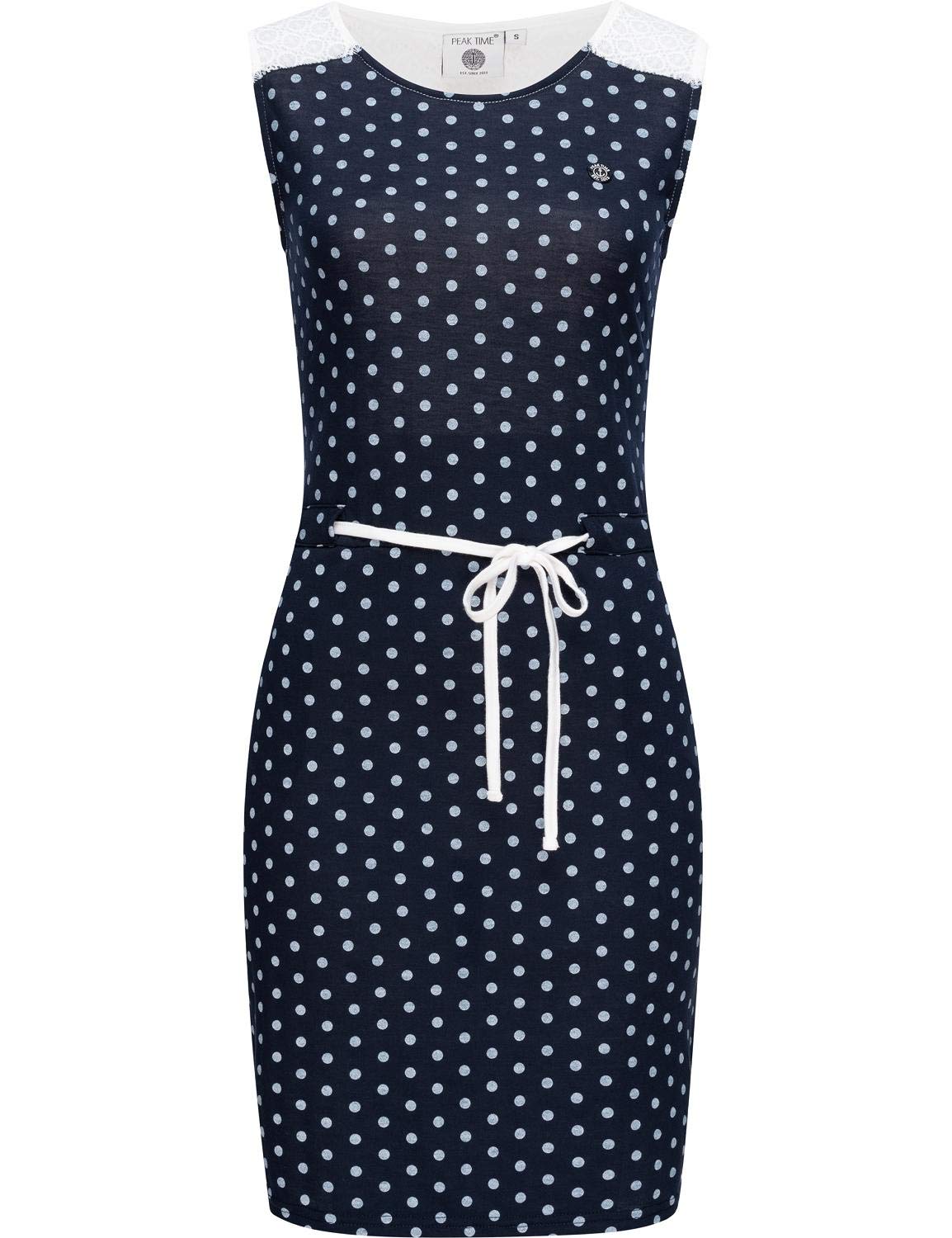 Peak Time Damen Sommerkleid Strandkleid mit Spitze L80002 XS-XL