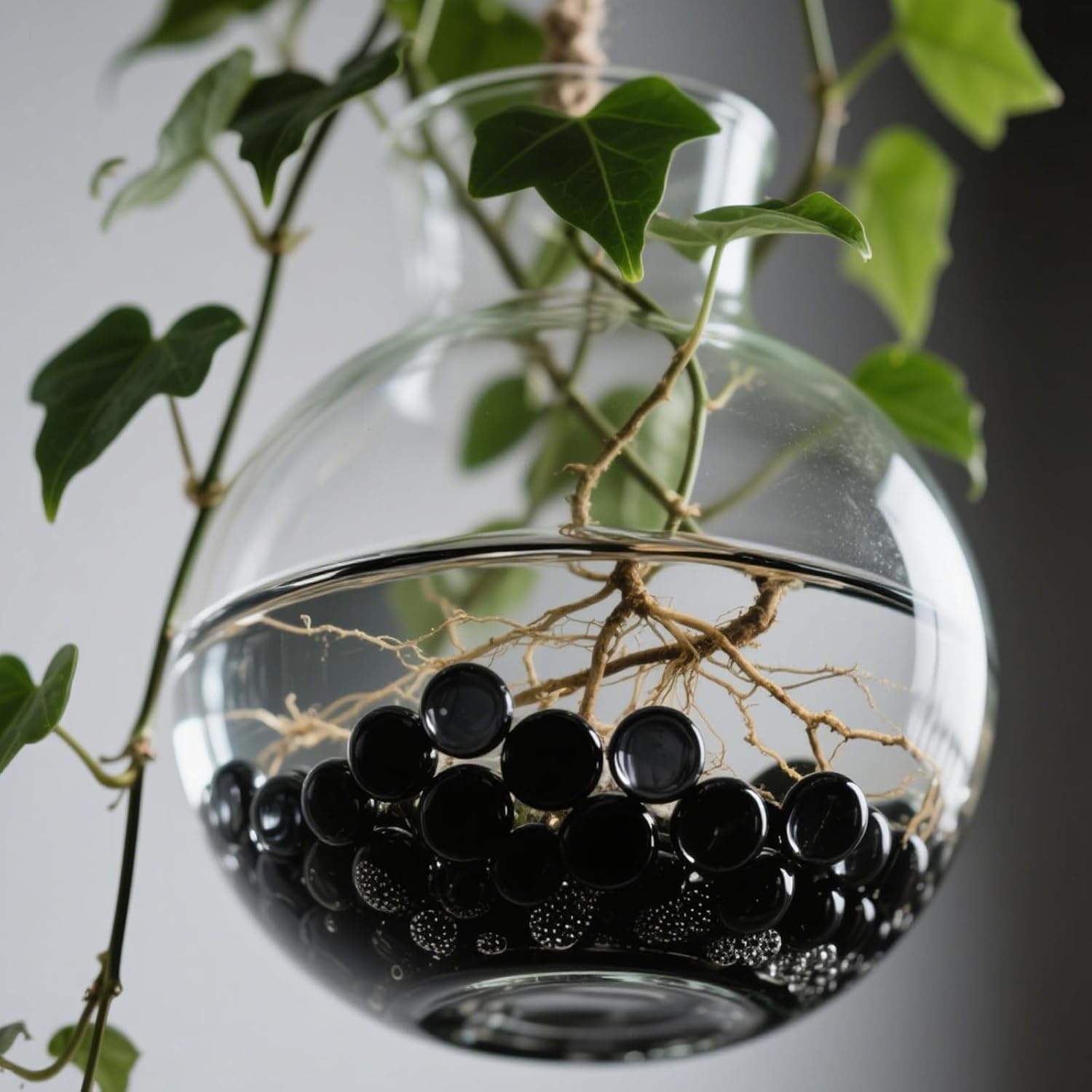 0.96 LB Black Flat Glass Beads Marbles 0.65-0.75 Inch Smooth Stone Pebbles for Aquarium Fish Tank Rocks Vase Fillers Floral DIY Craft Gems Home Decor