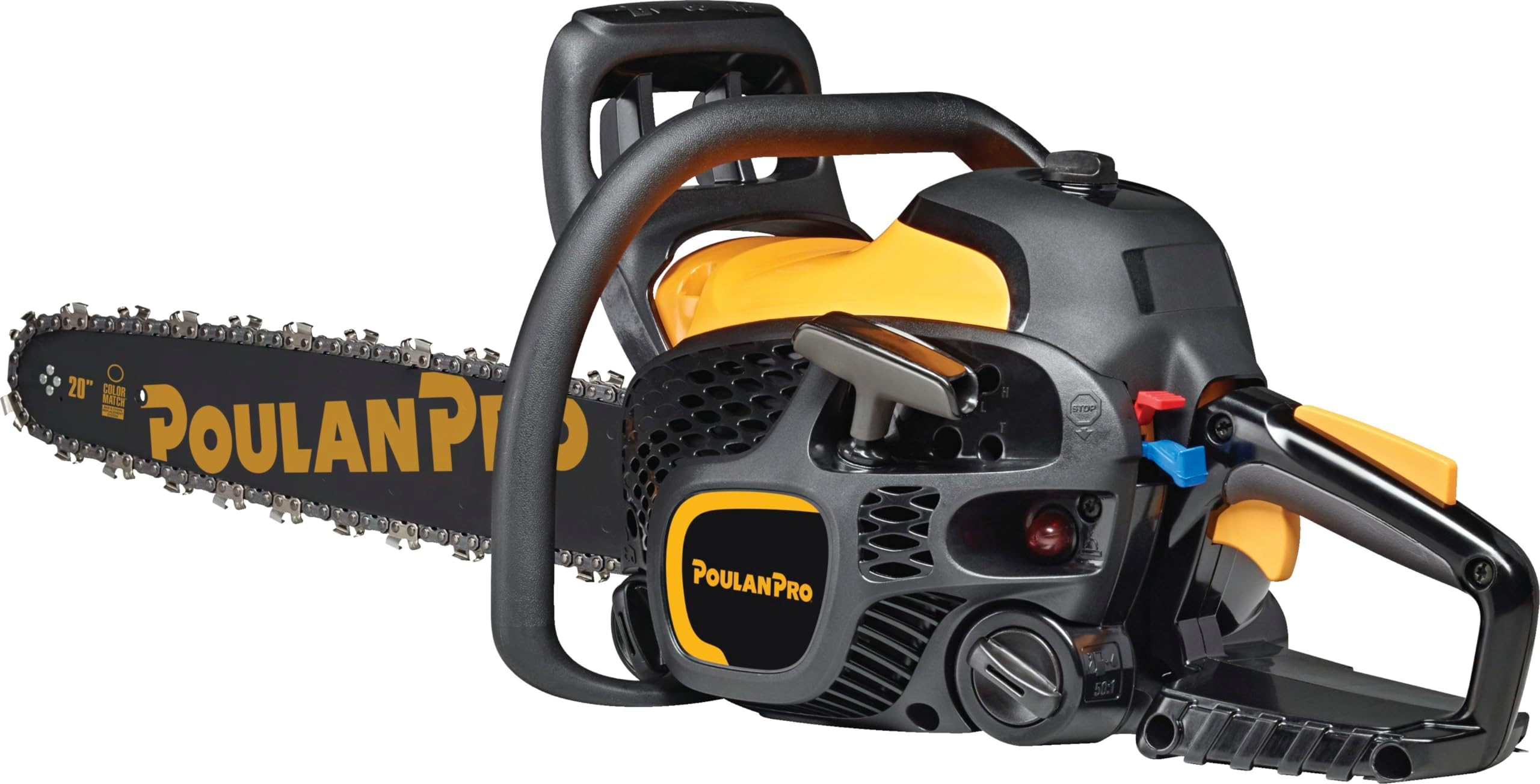 20 inch Chainsaw, 50cc 2-Cycle Gas Chainsaw, PR5020, Black